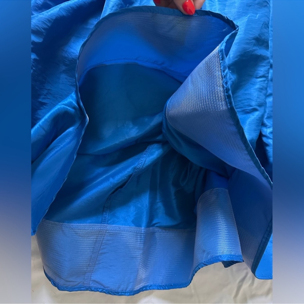 Free People Vibrant Cobalt Blue Midi Skirt - Picture 6 of 6